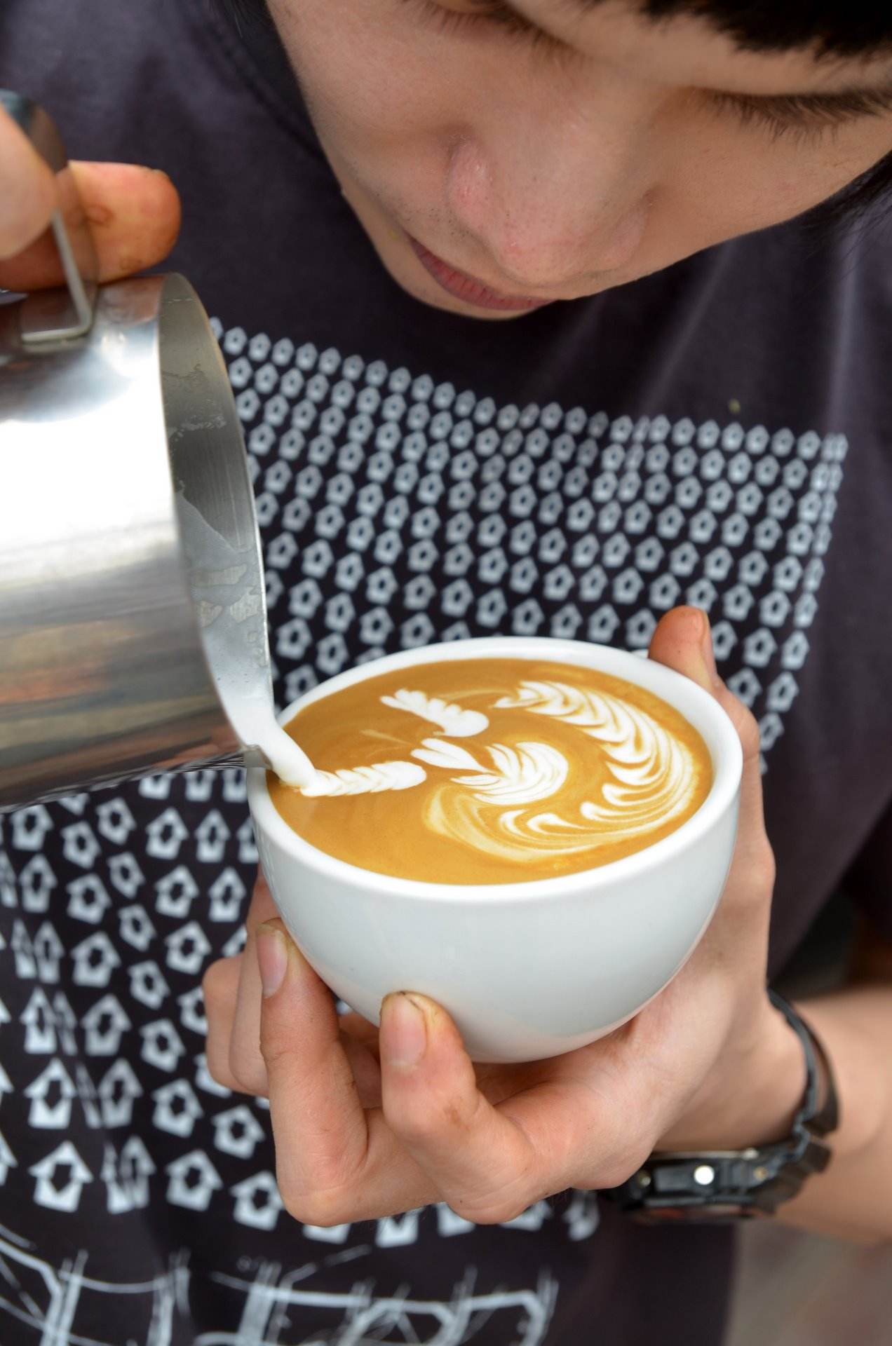 Latte art barista kami