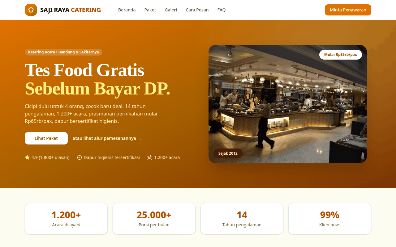 Screenshot SAJI RAYA CATERING