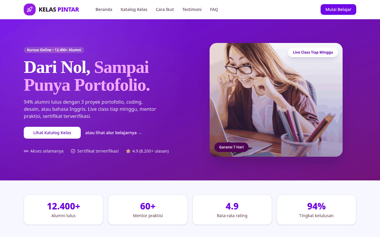 Screenshot KELAS PINTAR